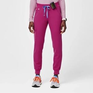 FIGS High Waisted Rasberry Sorbet Zamora Joggers